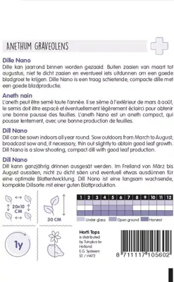 Horti tops zaden Dille (nano) - afbeelding 2