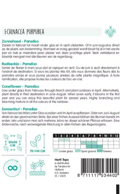 Horti tops zaden Echinacea, Zonnehoed Paradiso - afbeelding 2