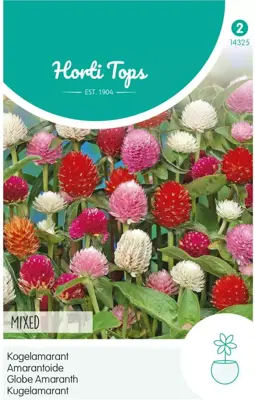 Horti tops zaden gomphrena, kogelamarant gemengd - afbeelding 1