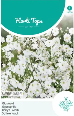 Horti tops zaden Gypsophila, Gipskruid covent garden wit - afbeelding 1