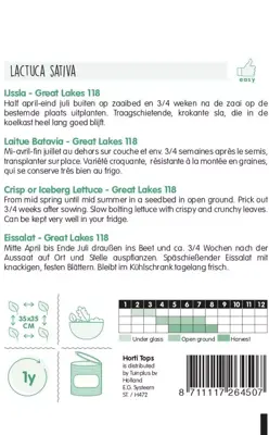 Horti tops zaden ijssla great lakes - afbeelding 2