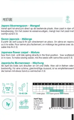 Horti tops zaden japans bloemengazon - afbeelding 2