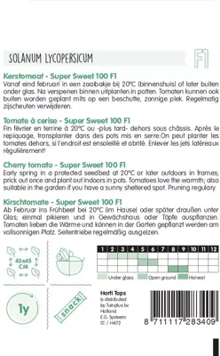 Horti tops zaden kerstomaat super sweet - afbeelding 2