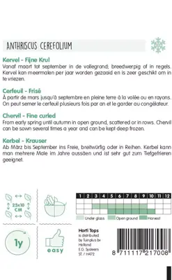 Horti tops zaden kervel fijn krul - afbeelding 2