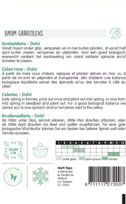 Horti tops zaden knolselderie dolvi, verb. prager reuzen - afbeelding 2