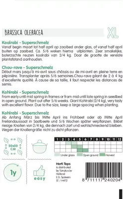 Horti tops zaden koolrabi superschmelz - afbeelding 2