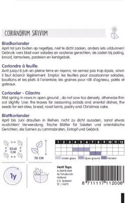 Horti tops zaden koriander, fijnzadig traagschietend - afbeelding 2