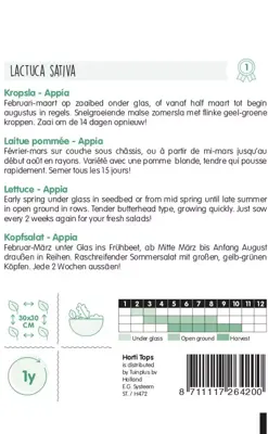 Horti tops zaden kropsla appia - afbeelding 2