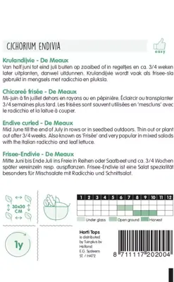 Horti tops zaden Krulandijvie De Meaux - afbeelding 2