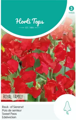 Horti tops zaden lathyrus, reuk- of siererwt royal family rood - afbeelding 1