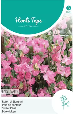 Horti tops zaden lathyrus, reuk- of siererwt royal family roze - afbeelding 1