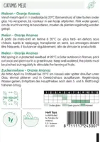 Horti tops zaden meloenen oranje ananas - afbeelding 2