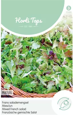 Horti tops zaden mesclun, frans salademengsel - afbeelding 1
