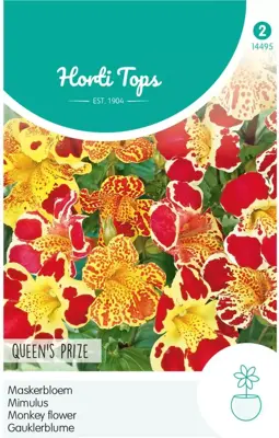 Horti tops zaden mimulus, maskerbloem queen's prize - afbeelding 1