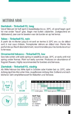 Horti tops zaden nicotiana, siertabak tinkerbell - afbeelding 2