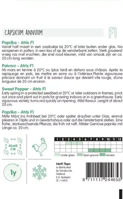 Horti tops zaden paprika atris hybride - afbeelding 2