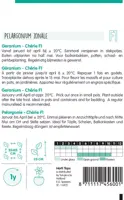 Horti tops zaden pelargonium, geranium chérie - afbeelding 2