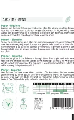 Horti tops zaden Peper Biquinho - afbeelding 2