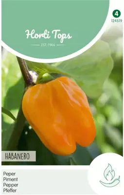 Horti Tops zaden Peper Habanero, oranje - afbeelding 1