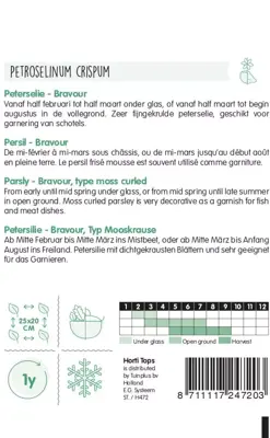 Horti tops zaden peterselie bravour - afbeelding 2