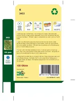 Horti tops zaden peulen norli 100 gram - afbeelding 2