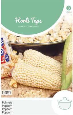 Horti tops zaden pofmais/popcorn plomyk, type peppi - afbeelding 1