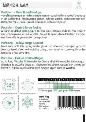 Horti tops zaden postelein breedbladige gele - afbeelding 2