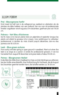 Horti tops zaden Prei Blauwgroene Herfst Ideal - afbeelding 2