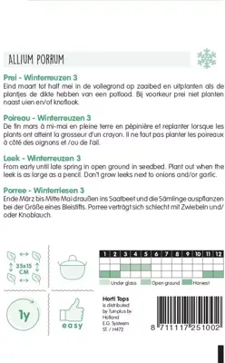 Horti tops zaden prei winterreuzen - afbeelding 2