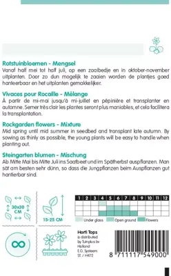 Horti tops zaden Rotstuinenmengsel, overblijvend - afbeelding 2