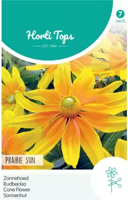 Horti tops zaden rudbeckia, zonnehoed prairie sun - afbeelding 1