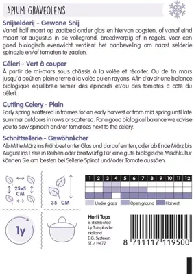 Horti tops zaden selderij - afbeelding 2