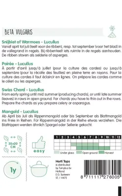 Horti tops zaden snijbiet lucullus - afbeelding 2