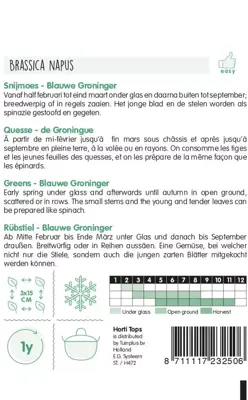 Horti tops zaden Snijmoes Blauwe Groninger - afbeelding 2