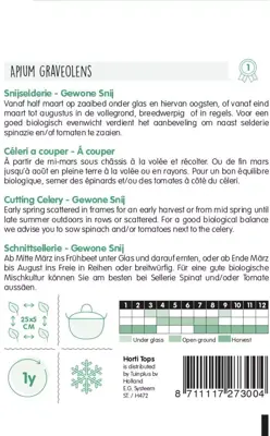 Horti tops zaden snijselderie gewone snij - afbeelding 2