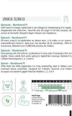 Horti tops zaden spinazie rendo - afbeelding 2