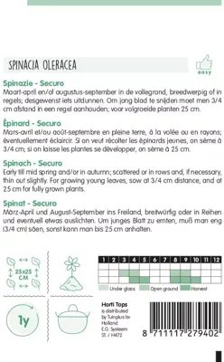 Horti tops zaden Spinazie Securo Wolfresistent A+B - afbeelding 2