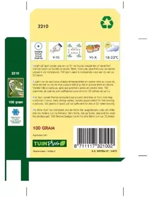 Horti tops zaden stamslabonen saxa of limburgse (wagenaars) 100 gram - afbeelding 2
