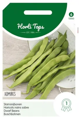 Horti tops zaden stamsnijbonen admires 100 gram - afbeelding 1