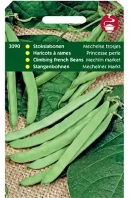 Horti tops zaden stokslabonen mechelse tros, zonder draad 100 gram - afbeelding 1