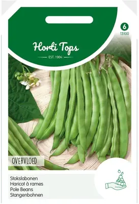 Horti tops zaden stokslabonen overvloed 100 gram - afbeelding 1