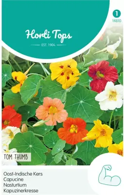 Horti tops zaden tropaeolum, oost-indische kers tom thumb - afbeelding 1