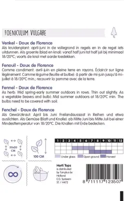 Horti tops zaden venkel doux de florence - afbeelding 2