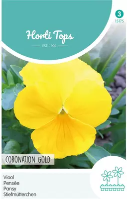Horti tops zaden Viola, Viool Coronation Gold - afbeelding 1