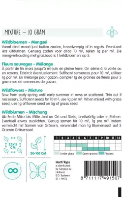 Horti tops zaden wildbloemenmengsel - afbeelding 2