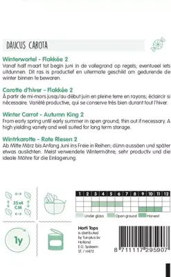 Horti tops zaden winterwortelen flakkée - afbeelding 2