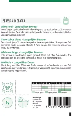 Horti tops zaden wittekool langedijker bewaar - afbeelding 2