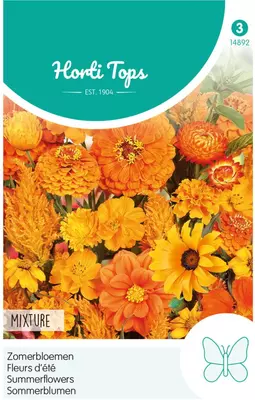 Horti tops zaden zomerbloemen oranje tinten - afbeelding 1