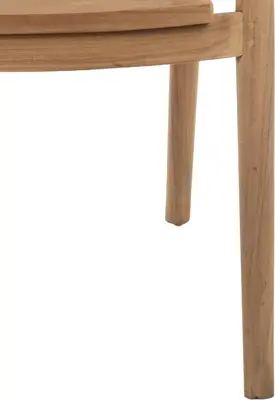 House of Mavi armstoel Jati van massief teak - afbeelding 5