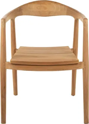 House of Mavi armstoel Jati van massief teak - afbeelding 2